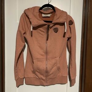 Wanakome Harmony Full Zip Hoodie Pink / Salmon Size XS